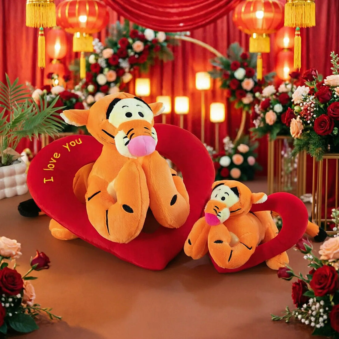 Tigger Valentine Heart Plush Doll