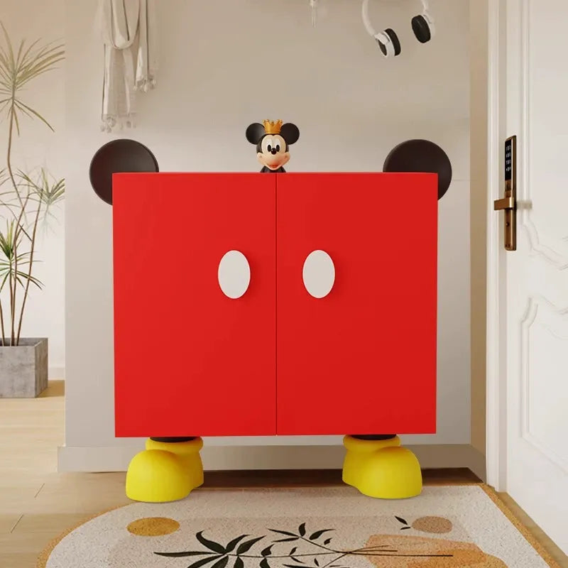 Vintage Mickey Premium Entryway Shoe Cabinet