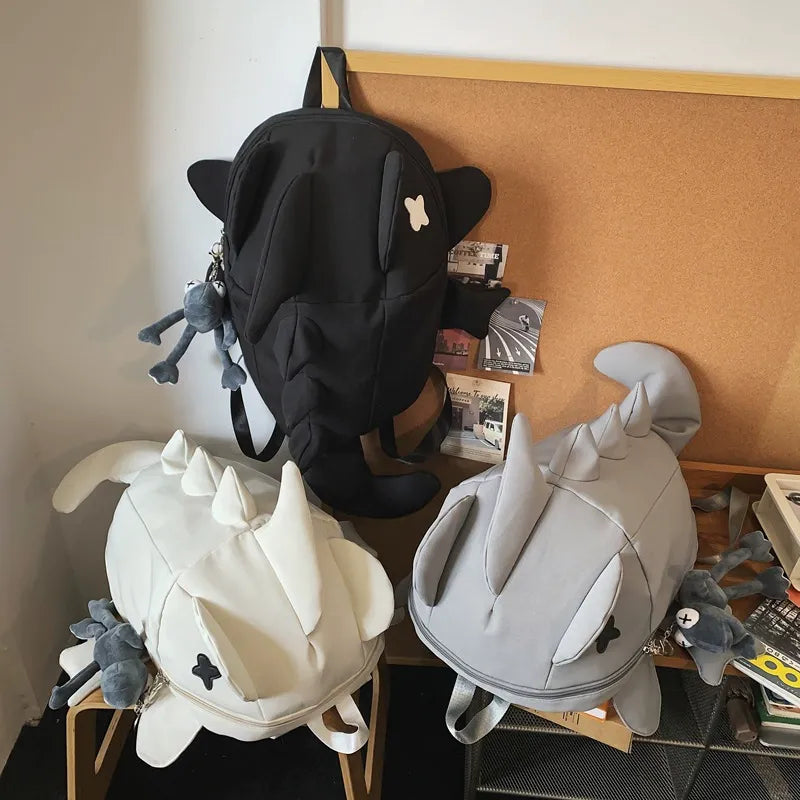 Streetwear Monster Shark Plush Backpack