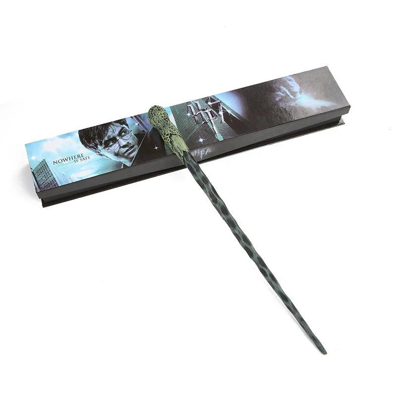 Harry Potter-themed wand with packaging on a white background