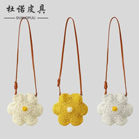 Marina-Chic Blossom Sunflower Woven Straw Bag