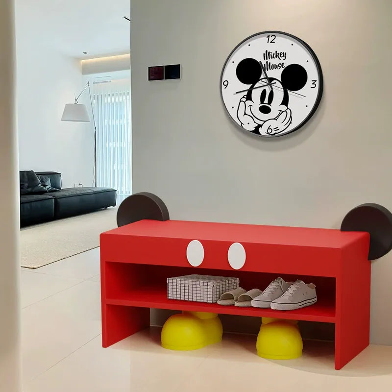 Vintage Mickey Shoe Storage Box & Bench