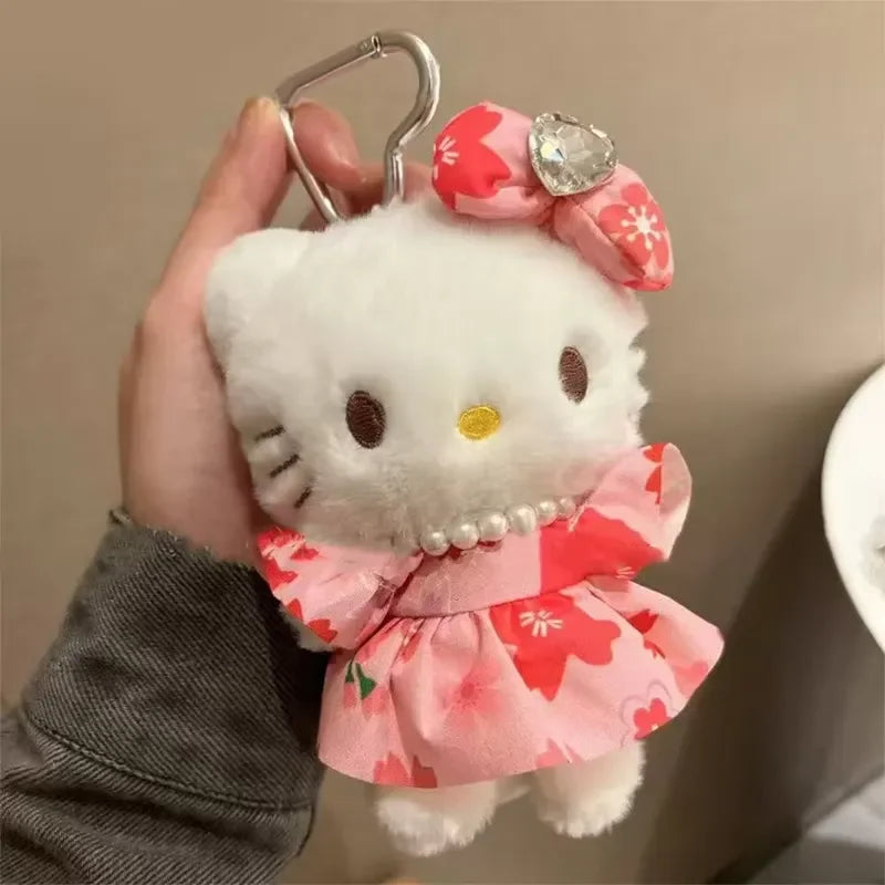 Hello KT Floral Fantasy Keychain