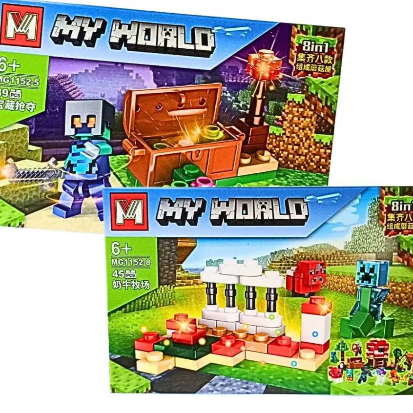 My World Mooshroom Pasture Building Block Set
