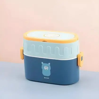Animal Party Double Tier Lunch Box