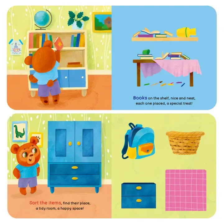 Bear’s Tidy-Up Time Interactive Lift-the-Flap Board Book