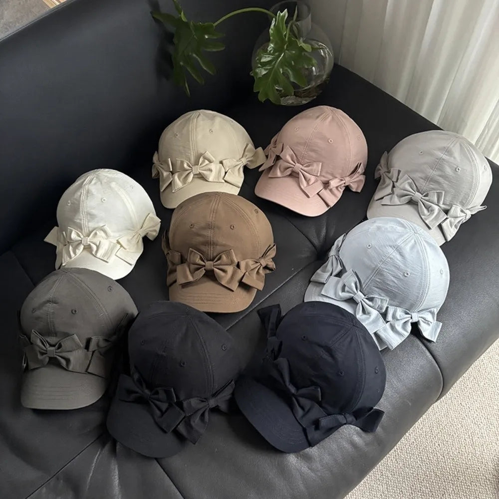 MOBANINA Bow Laced Breathable Baseball Cap