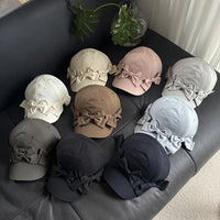 MOBANINA Bow Laced Breathable Baseball Cap
