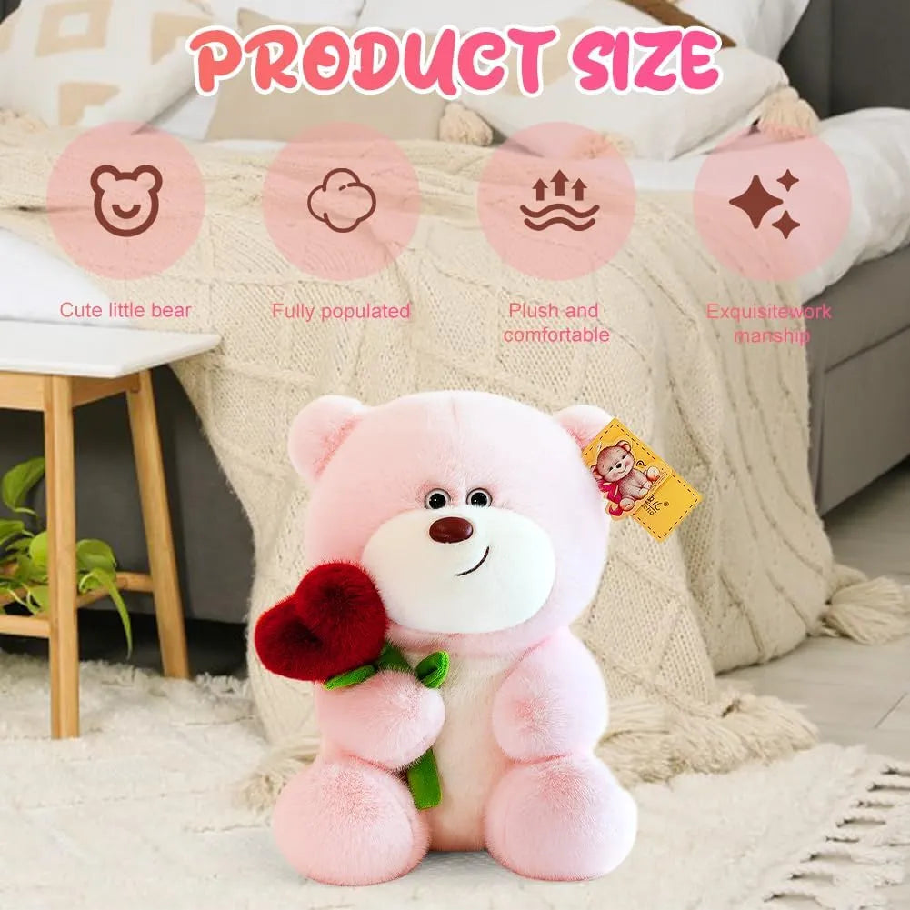 Sweetheart Rose Hug Teddy Bear (35 cm)