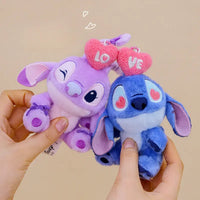 Stitch & Angel Love Couple Keychain