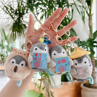 Globetrotter Penguin Plush Keychain