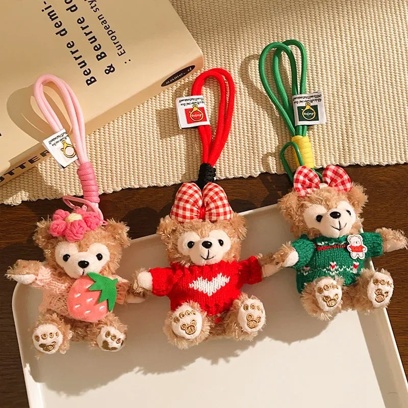 Duffy Bear Sweater Season Plush Keychain