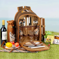 Deluxe Bottle Carry Picnic Backpack