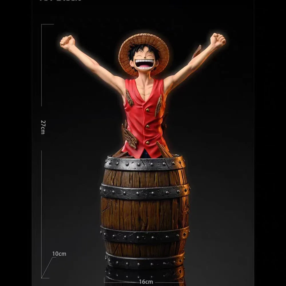 Luffy Out of Barrel Figurine (27 cm)