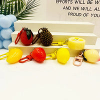 3D Creative Simulation Fruit Keychain