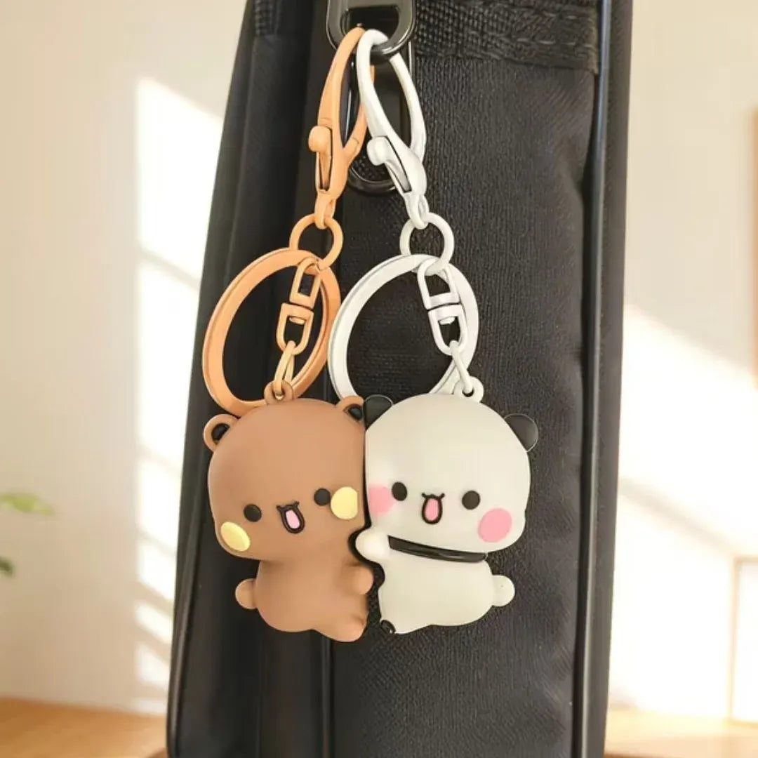 Bubu Dudu Magnetic Interlocking Couple Keychain