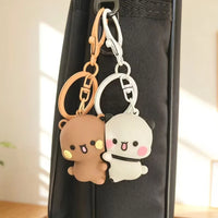 Bubu Dudu Magnetic Interlocking Couple Keychain