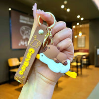 Rider Capybara 3D Keychain