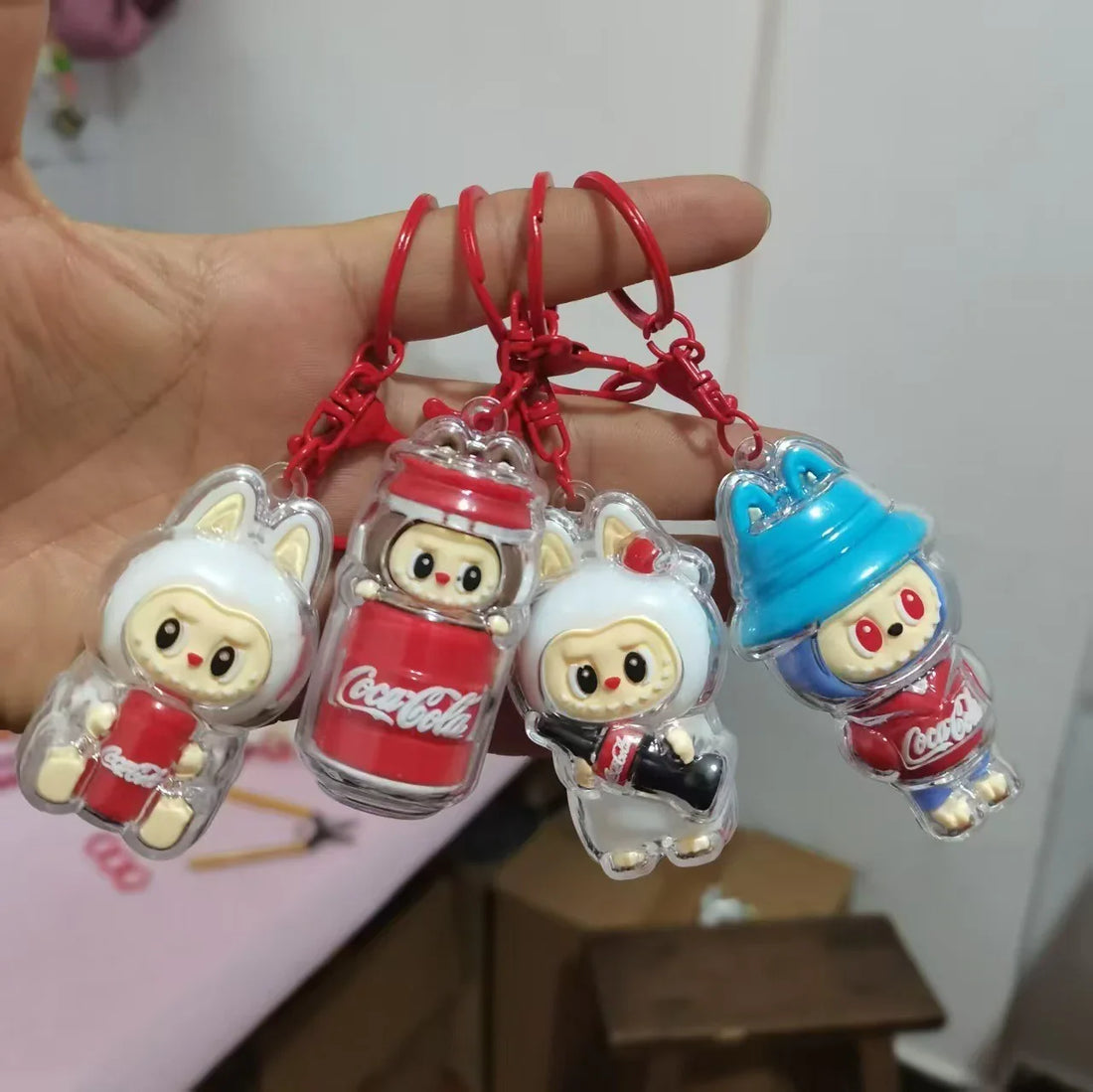 Labubu Cola Squad Blind Box Keychain