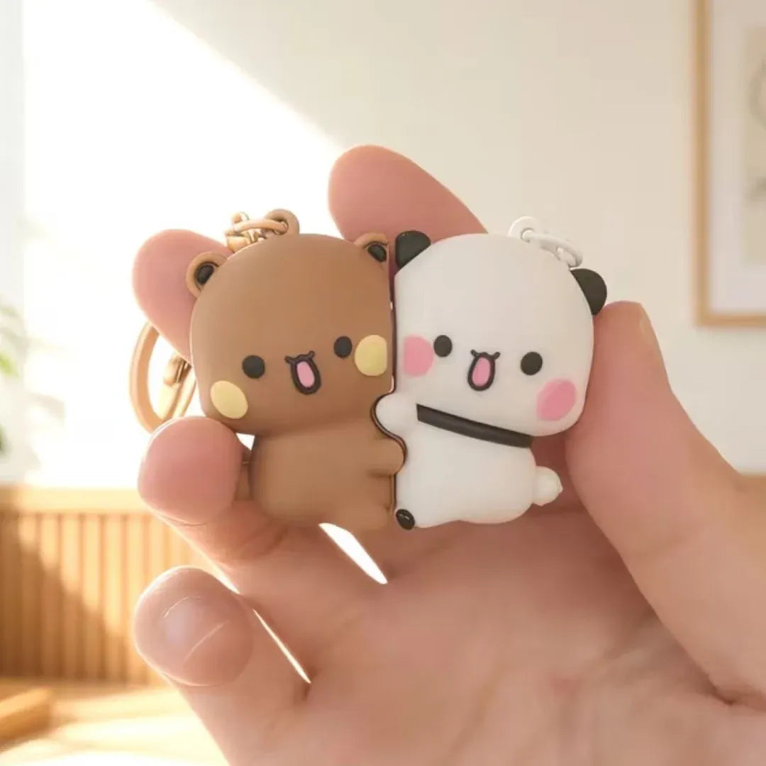 Bubu Dudu Magnetic Interlocking Couple Keychain