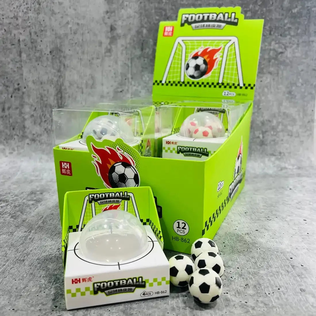 Game-On Football Eraser (Set of 4)