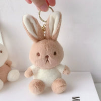 Chocolate Bunny Plush Keychain