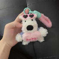 West Highland Dog Pink Heart Keychain