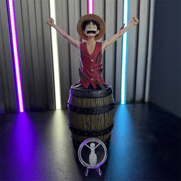 Luffy Out of Barrel Figurine (27 cm)