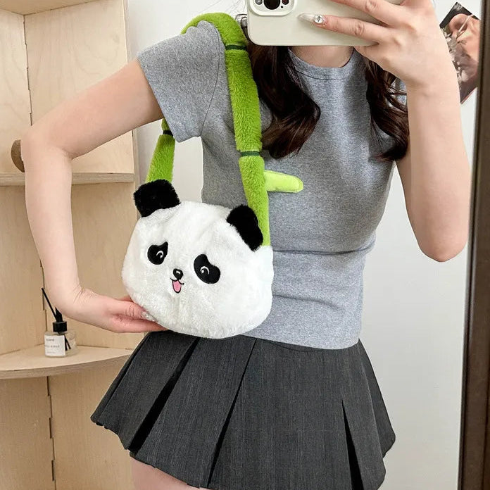 Bamboo Carry Panda Plush Bag