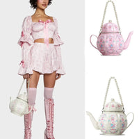Berry-Sweet Victorian Teapot Premium Crossbody Bag
