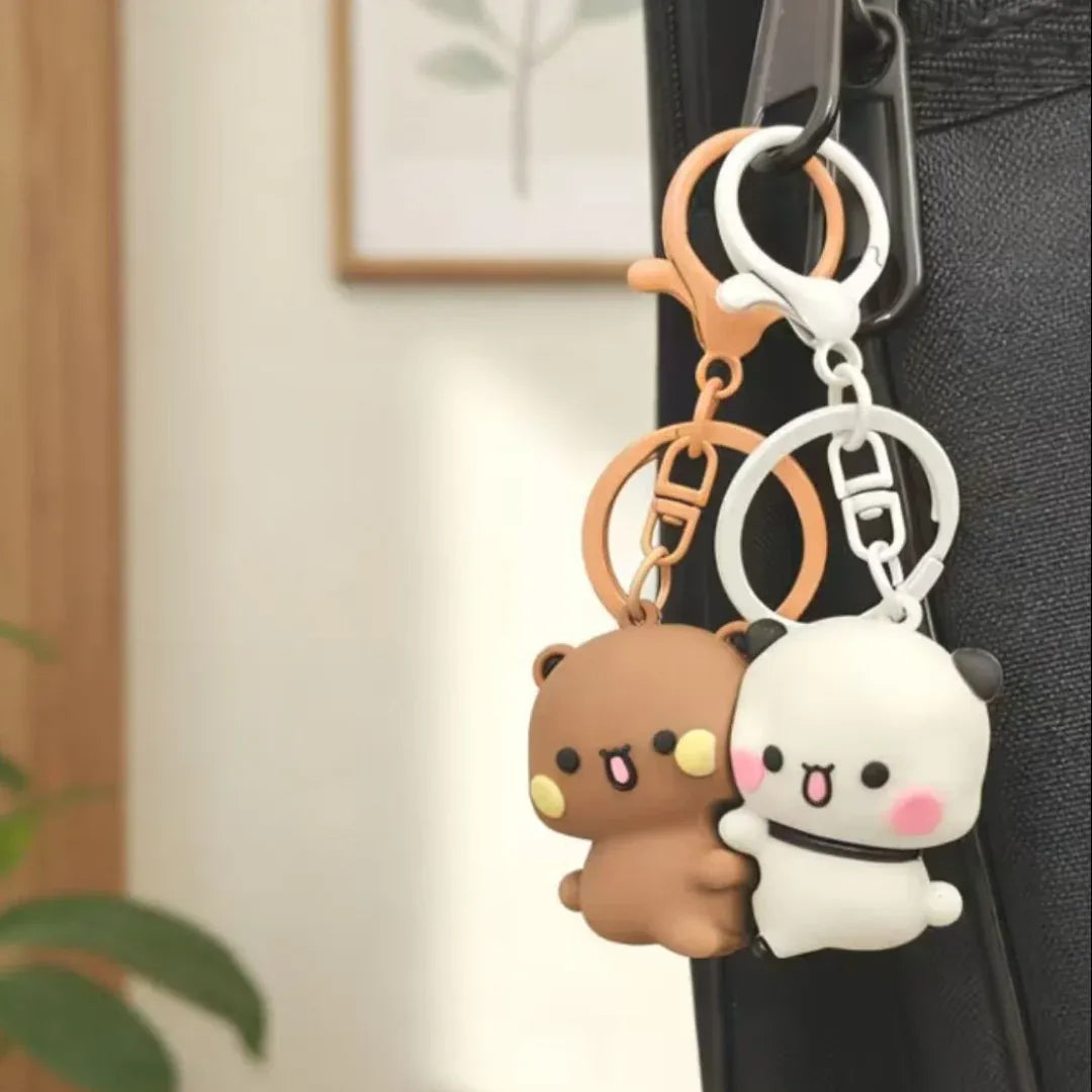 Bubu Dudu Magnetic Interlocking Couple Keychain