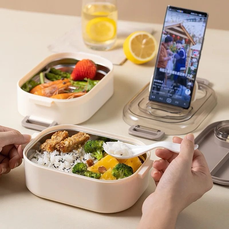 Hua Hu Fresh Lock Steel Lunch Box