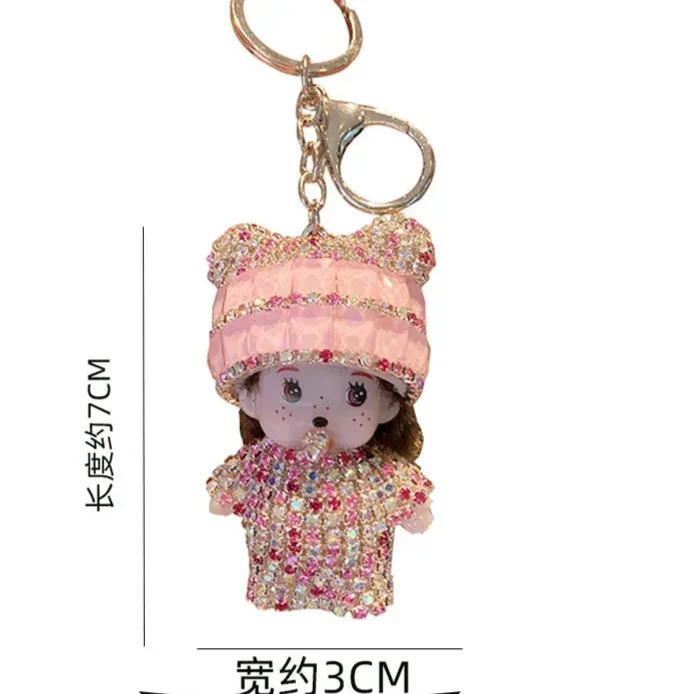 Monchhichi Luxury Sparkling Stones Keychain