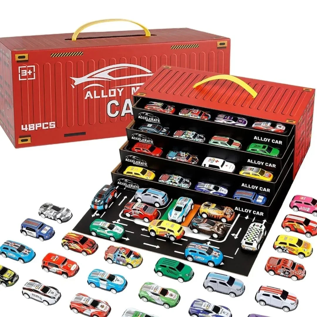 Turbo Container Alloy Cars (Set of 48 Pcs)