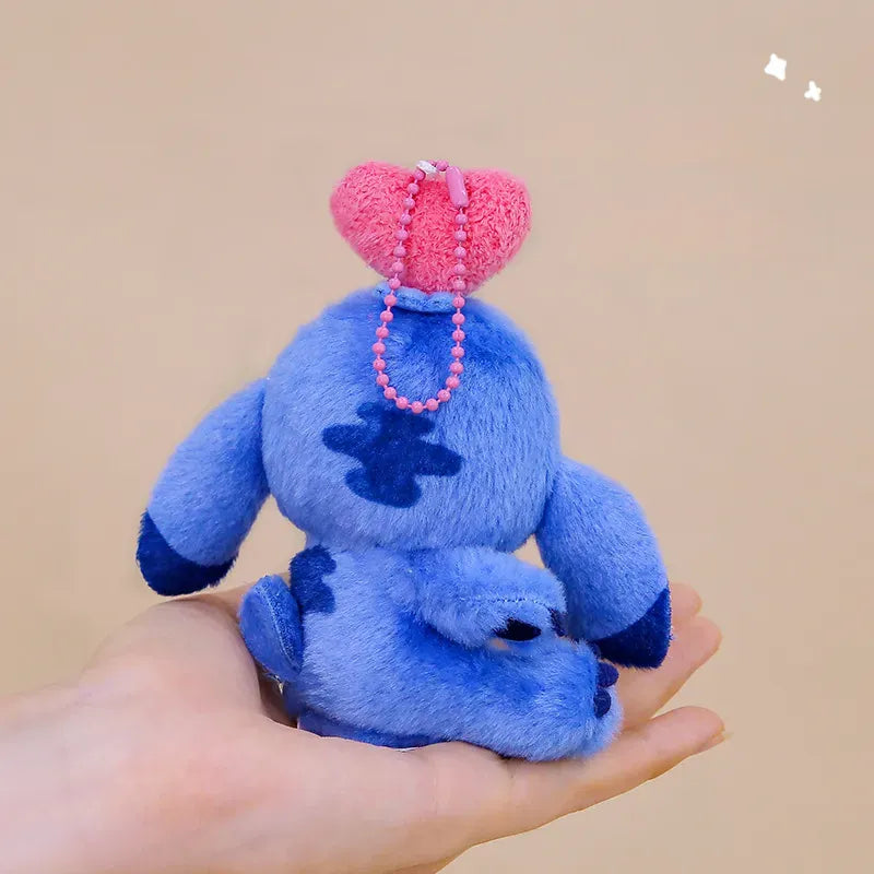Stitch & Angel Love Couple Keychain