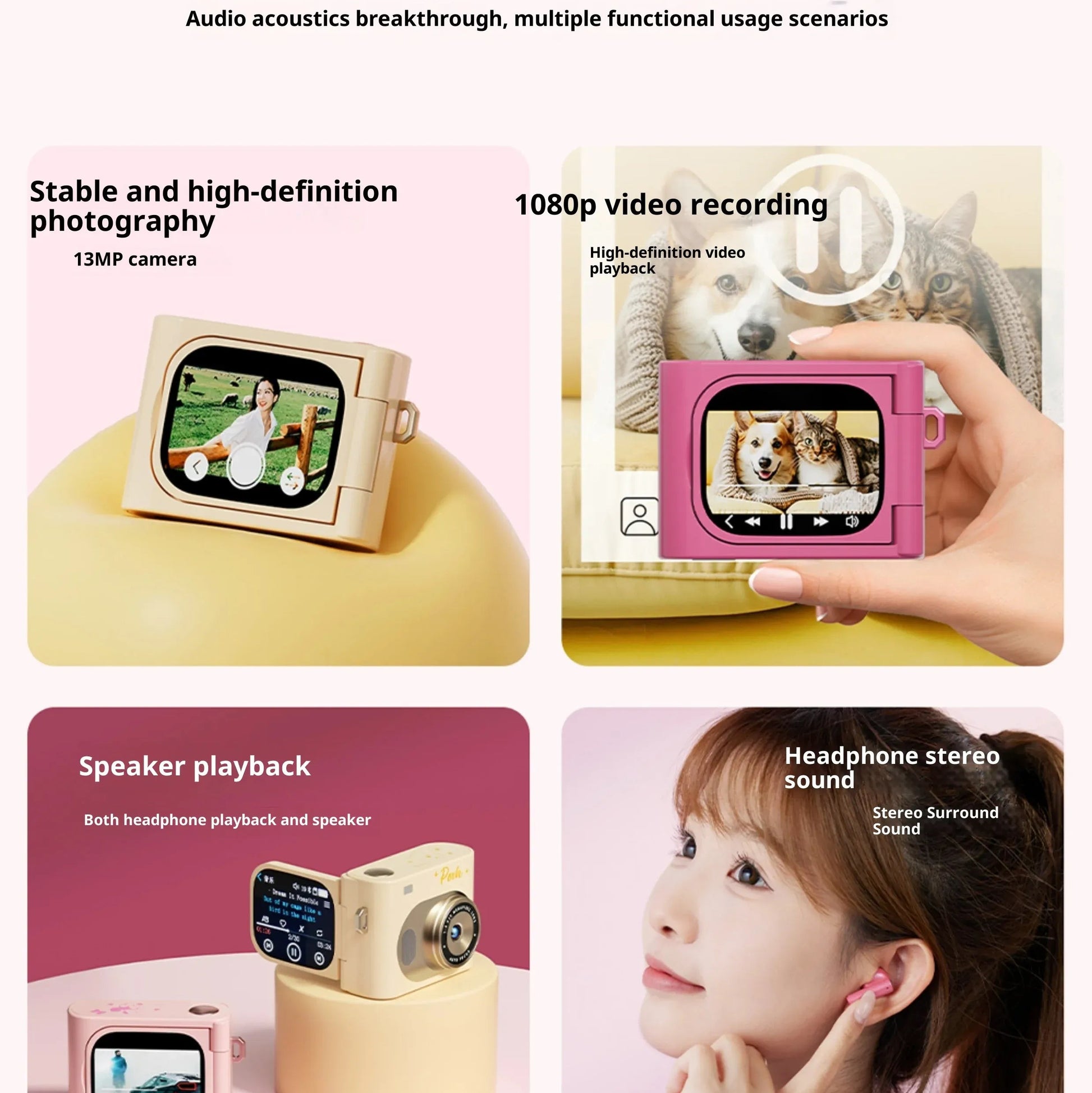DZNY DK-50DV 2-in-1 Camera & Earbuds