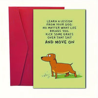Kick Some Grass Funny Advice Motivation Card
