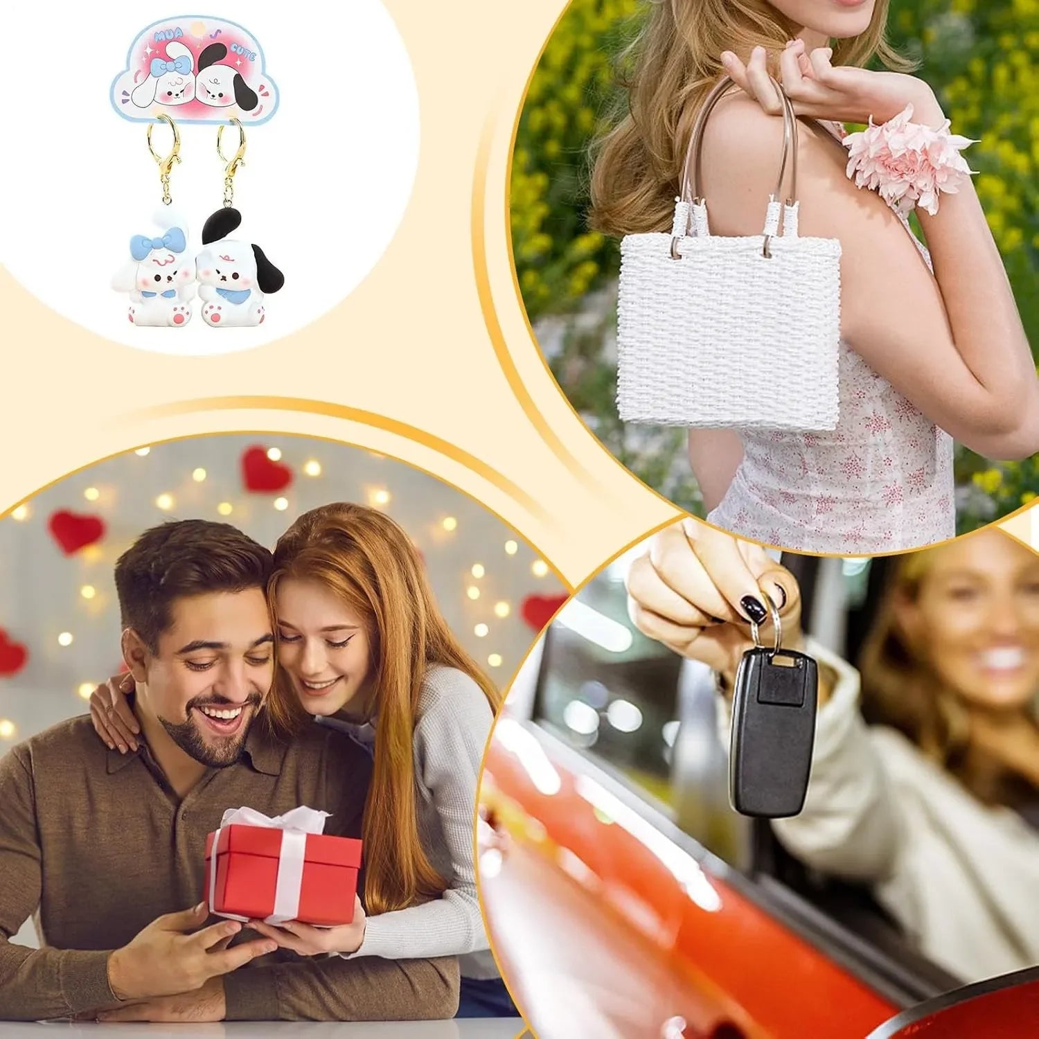 Pochako Locked-in-Love Keychain (Set of 2)