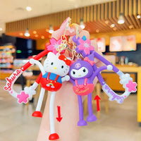 Sanrio Stretchy Limbs Fun Keychain