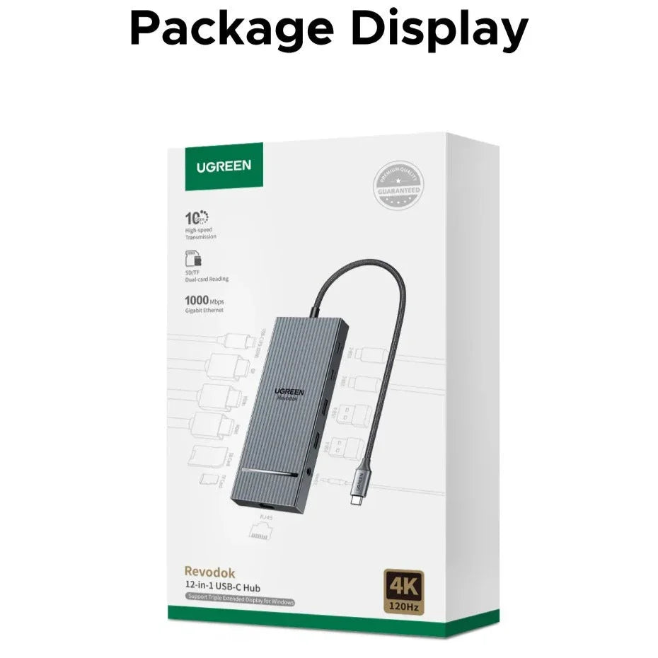 UGREEN USB-C hub packaging on a white background