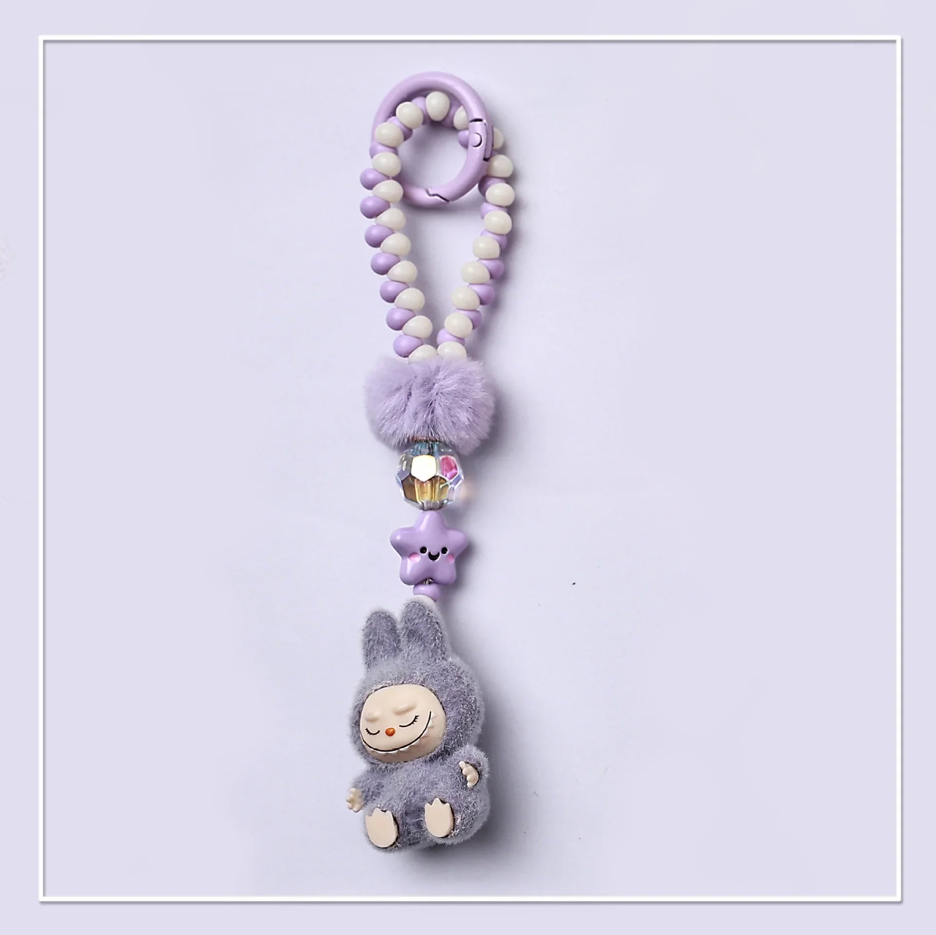 Labubu Elite Sitting Charm Keychain