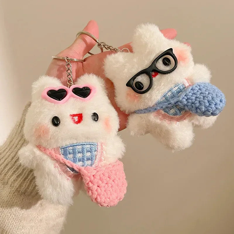 Fluff Force Rabbit Plush Keychain