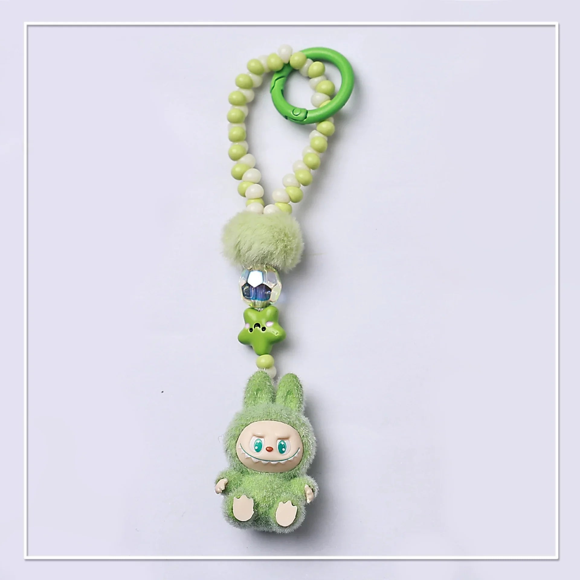 Labubu Elite Sitting Charm Keychain