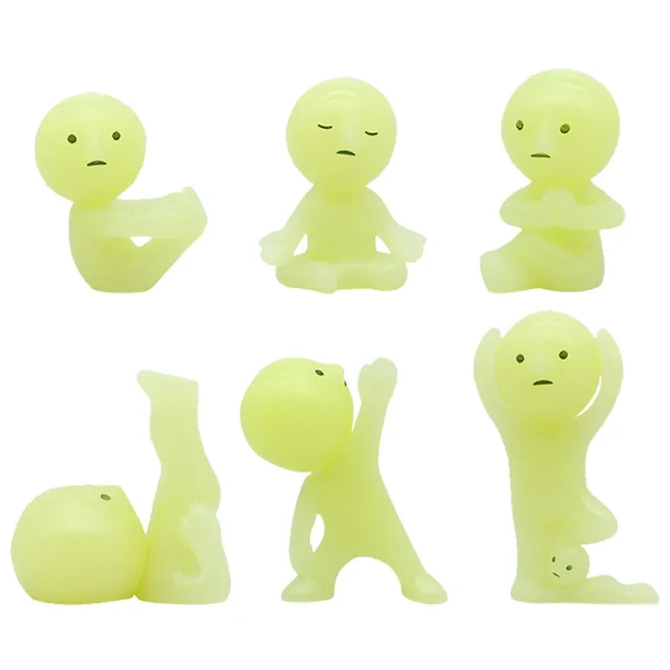 Smiski Yoga Series Glow in the Dark Figurines