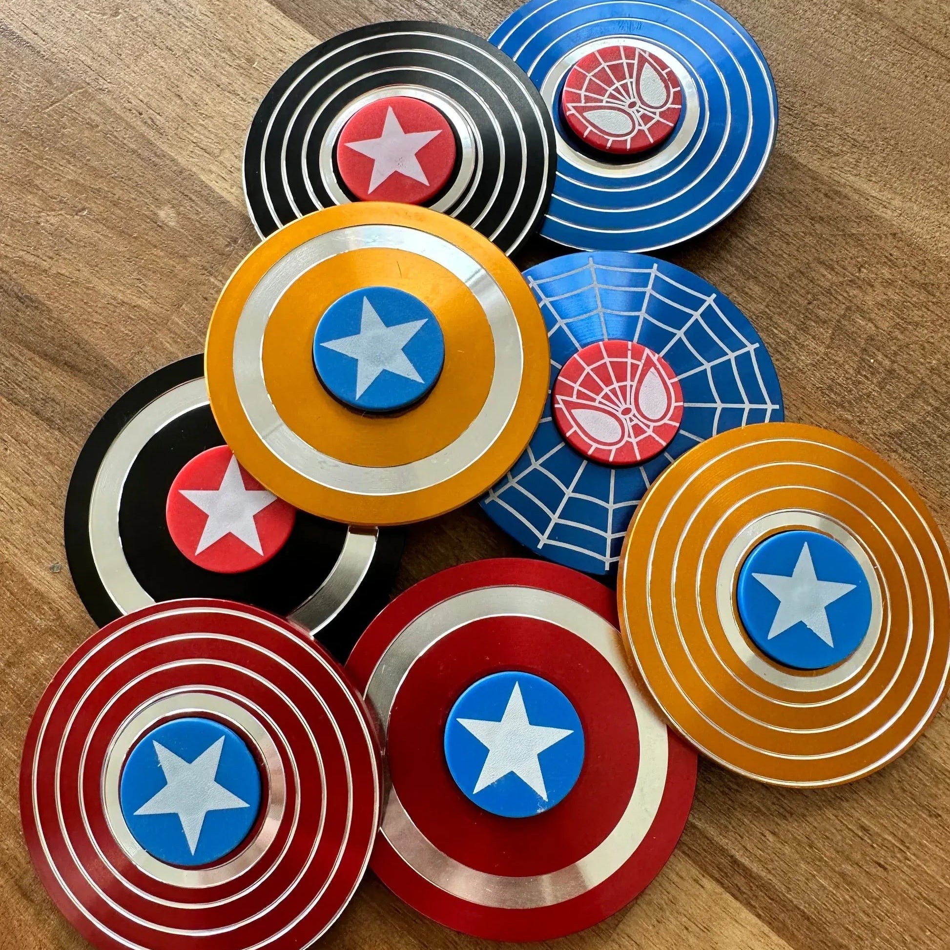 Superhero Focus Shield Fidget Spinner