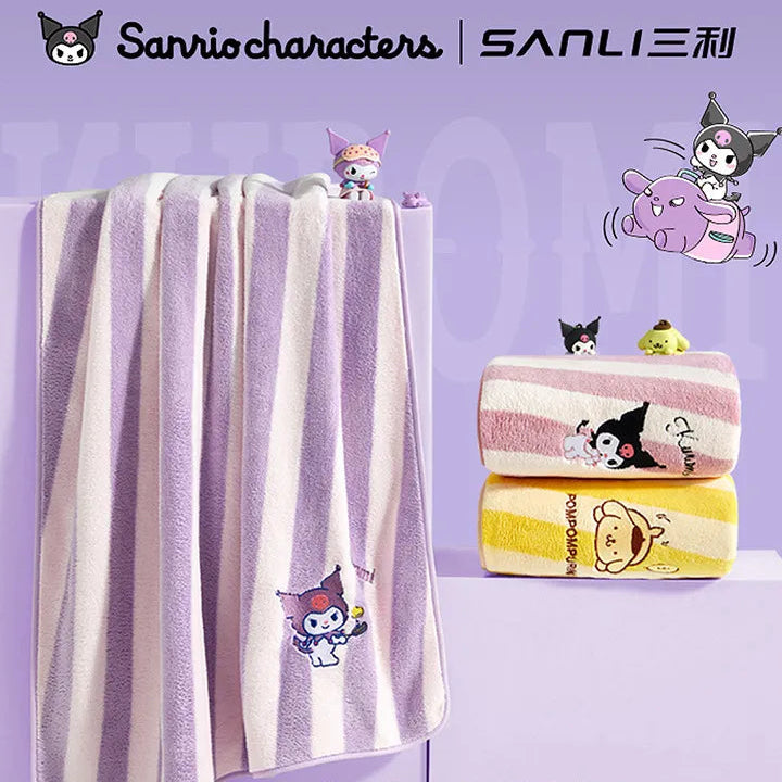 Sanrio Dreamy Pastel Striped Towel