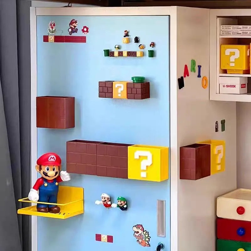 Super Mario Bros Magnetic Refrigerator Storage Box