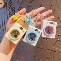 Mini Drum Washing Machine LED Fidget Keychain