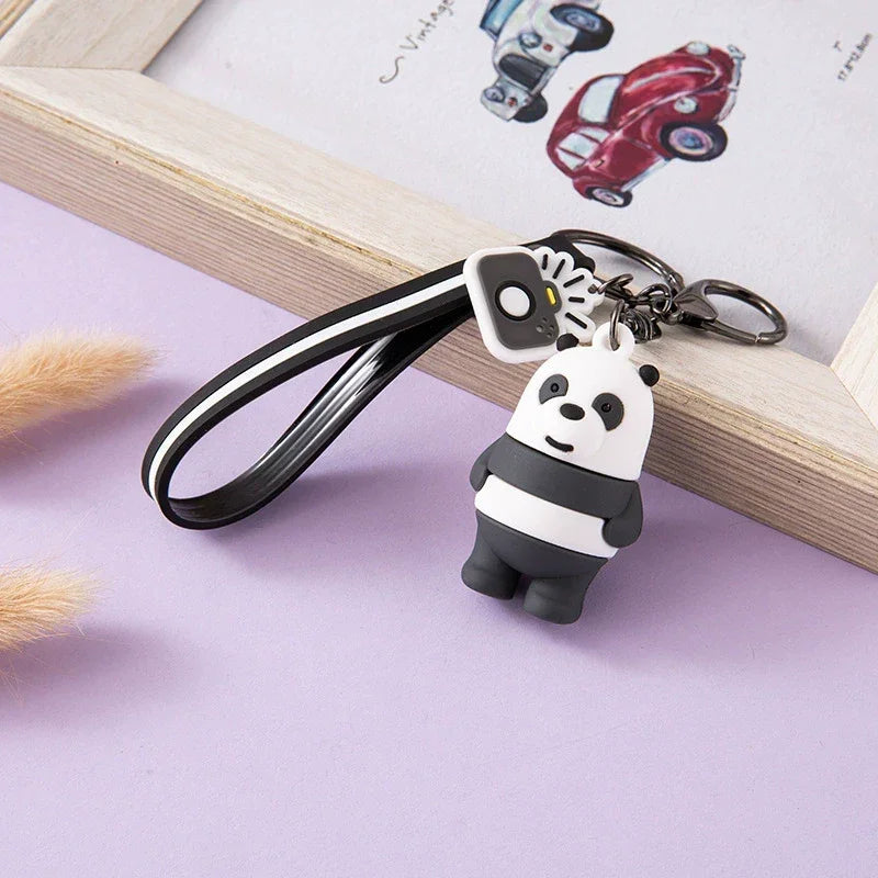 We Bare Bears Zebra Stripes Keychain