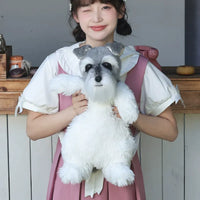 Bear Hugs Realistic Schnauzer Dog Plush Backpack